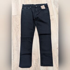 $820 Mens BURBERRY Stretch Cotton Straight Leg Denim Jeans Black 33